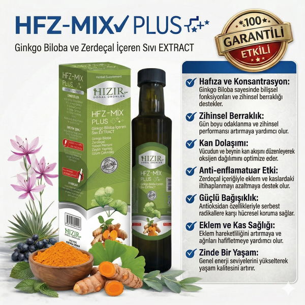 HFZ-MIX PLUS Sıvı Ekstre HIZIR DOĞAL ÜRÜNLER