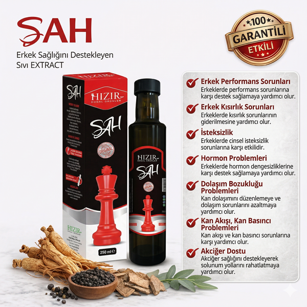 ŞAH-MIX PLUS Sıvı Ekstre HIZIR DOĞAL ÜRÜNLER