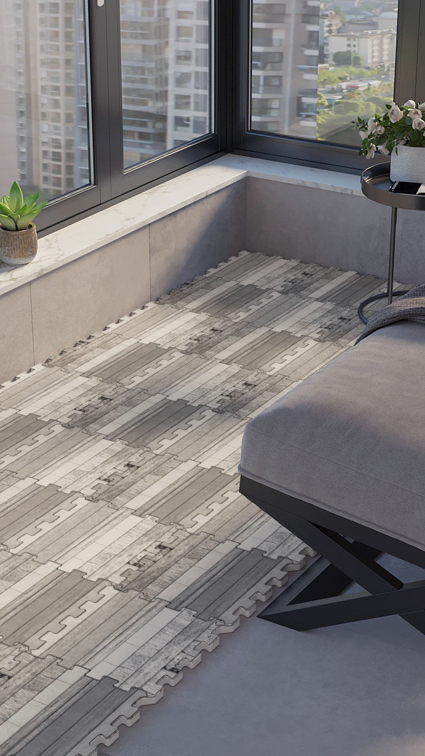 50 x 50 cm 4 Adet BASKILI Mutfak, Balkon ve Oturma Odası Yapbozhalı