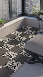 50 x 50 cm 4 Adet BASKILI Mutfak, Balkon ve Oturma Odası Yapbozhalı