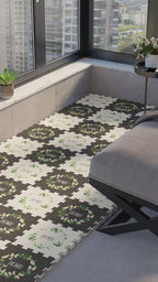 50 x 50 cm 4 Adet BASKILI Mutfak, Balkon ve Oturma Odası Yapbozhalı