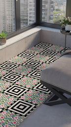 50 x 50 cm 4 Adet BASKILI Mutfak, Balkon ve Oturma Odası Yapbozhalı