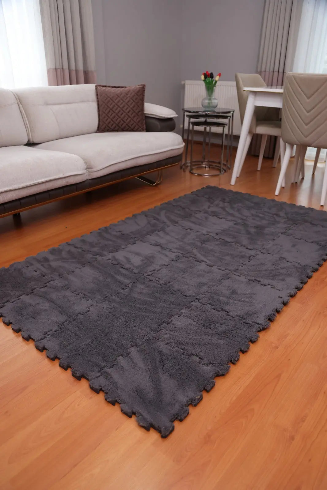 31 × 31 cm  PELÜŞ TEK RENK YAPBOZ PUZZLE HALILAR