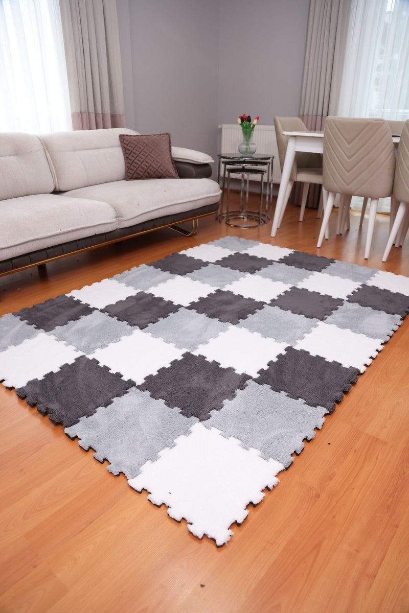 50 X 50  cm 10 Adet PELÜŞ KOMBİN YAPBOZ PUZZLE HALILAR İKRACELİK