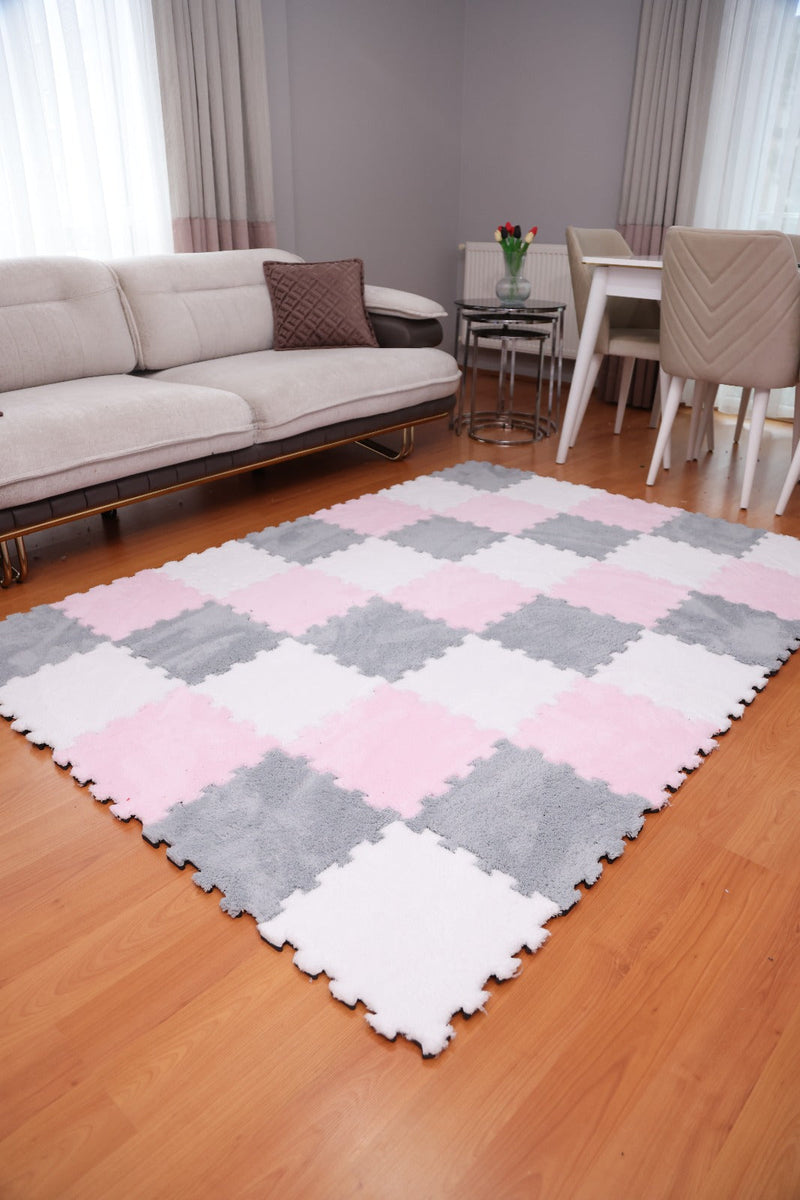 50 X 50  cm 10 Adet PELÜŞ KOMBİN YAPBOZ PUZZLE HALILAR İKRACELİK