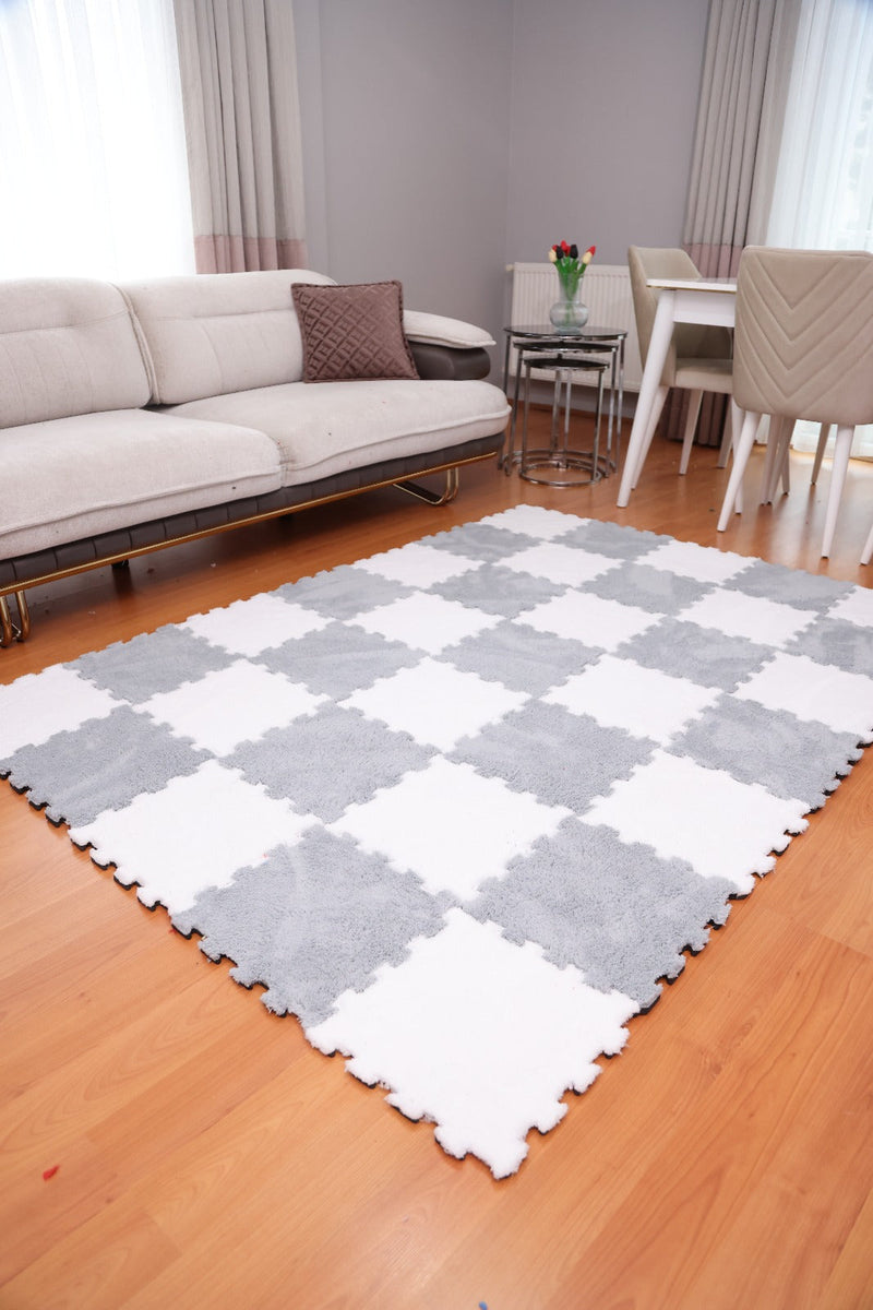 50 X 50  cm 10 Adet PELÜŞ KOMBİN YAPBOZ PUZZLE HALILAR İKRACELİK