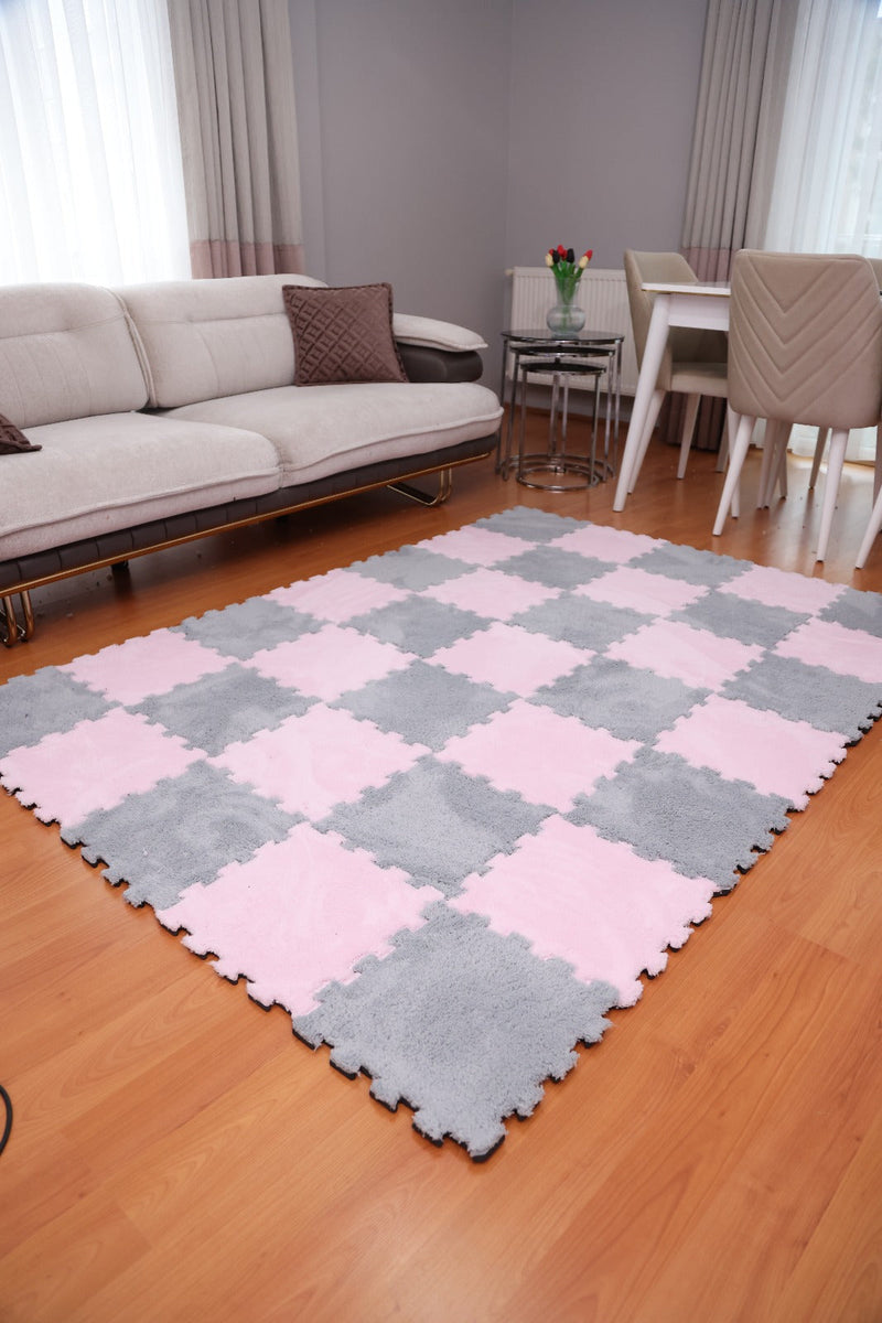50 X 50  cm 10 Adet PELÜŞ KOMBİN YAPBOZ PUZZLE HALILAR İKRACELİK