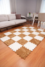 50 X 50  cm 10 Adet PELÜŞ KOMBİN YAPBOZ PUZZLE HALILAR İKRACELİK