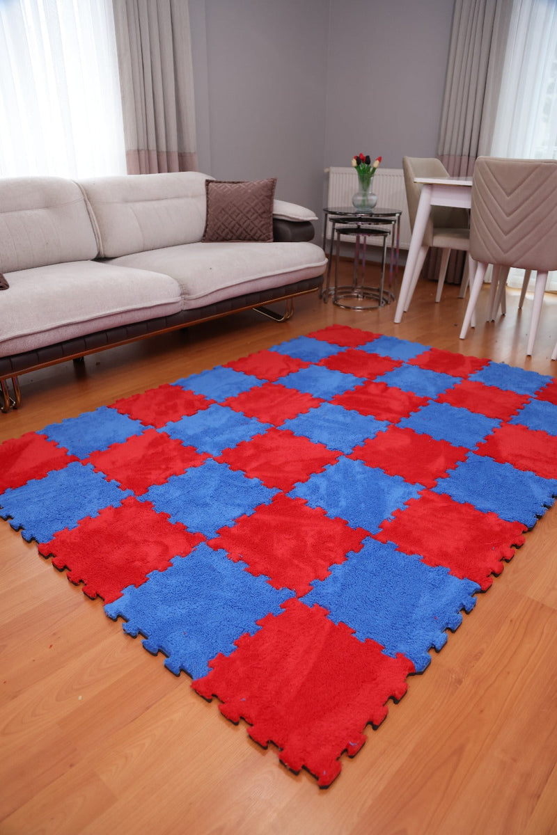 50 X 50  cm 10 Adet PELÜŞ KOMBİN YAPBOZ PUZZLE HALILAR İKRACELİK