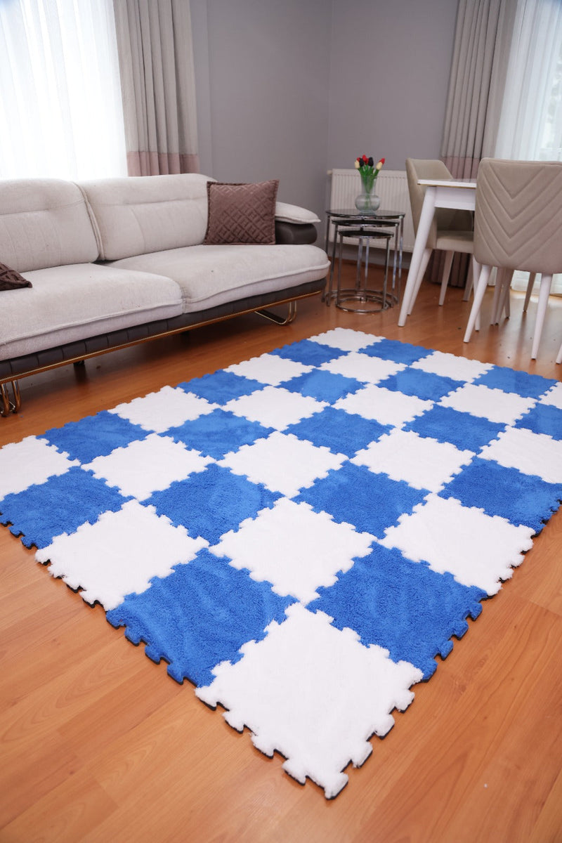 50 X 50  cm 10 Adet PELÜŞ KOMBİN YAPBOZ PUZZLE HALILAR İKRACELİK