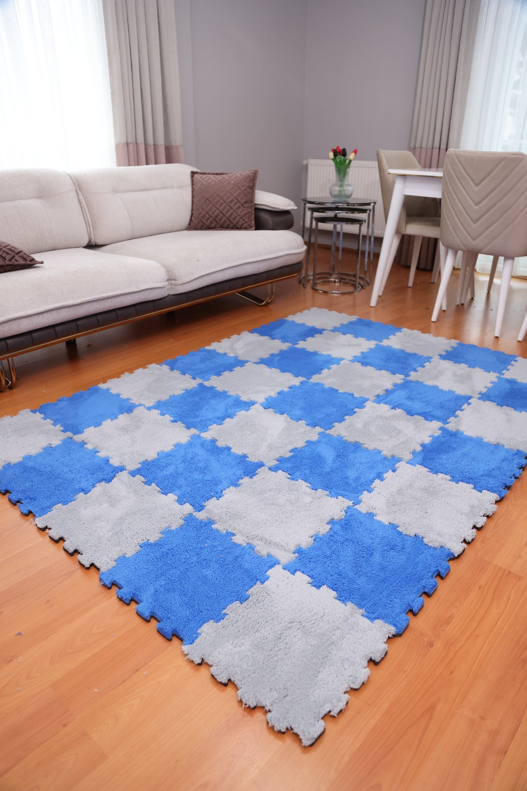 31 X 31 cm 10 Adet PELÜŞ KOMBİN YAPBOZ PUZZLE HALILAR