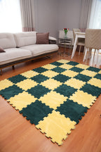 50 X 50  cm 10 Adet PELÜŞ KOMBİN YAPBOZ PUZZLE HALILAR İKRACELİK