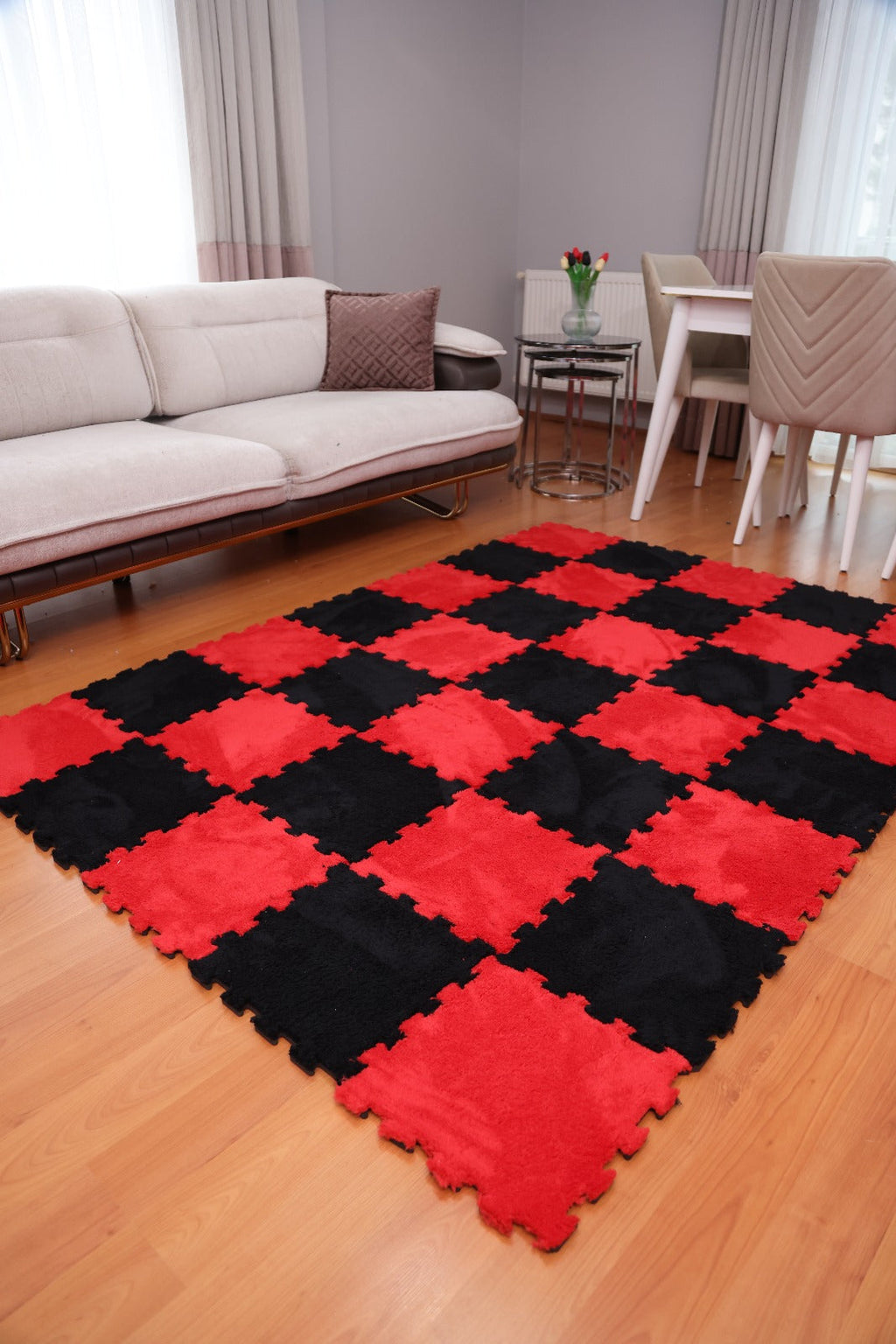 50 X 50  cm 10 Adet PELÜŞ KOMBİN YAPBOZ PUZZLE HALILAR İKRACELİK