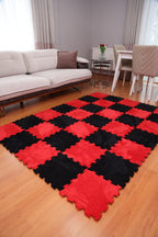 50 X 50  cm 10 Adet PELÜŞ KOMBİN YAPBOZ PUZZLE HALILAR İKRACELİK